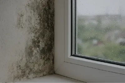 Humedad por capilaridad en pared de Lanzarote